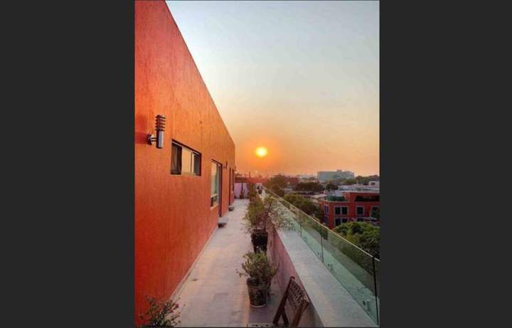 Sunset from the terrace