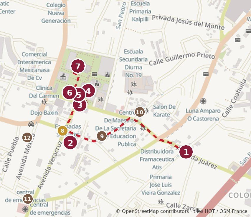 Cuajimalpa on Foot map