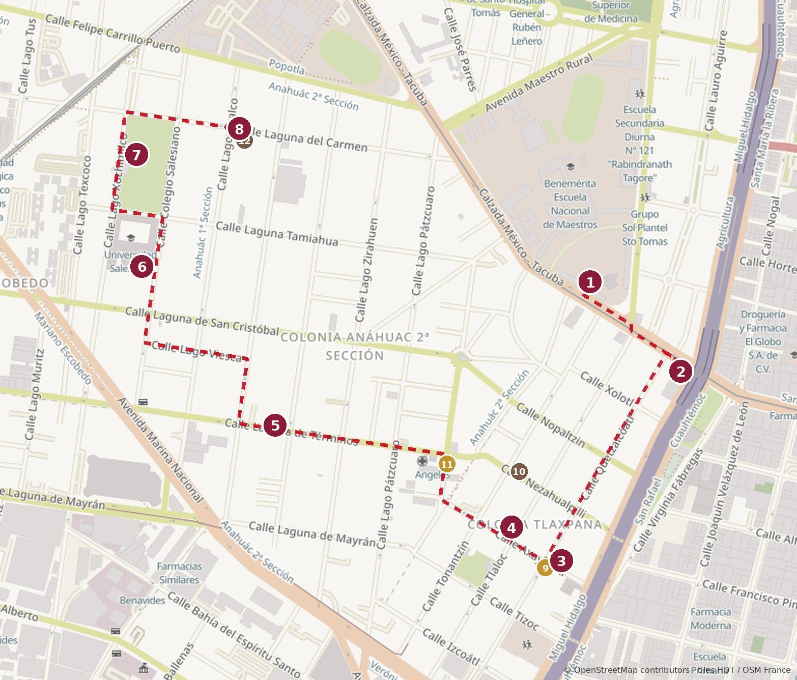 Santa Julia on Foot map
